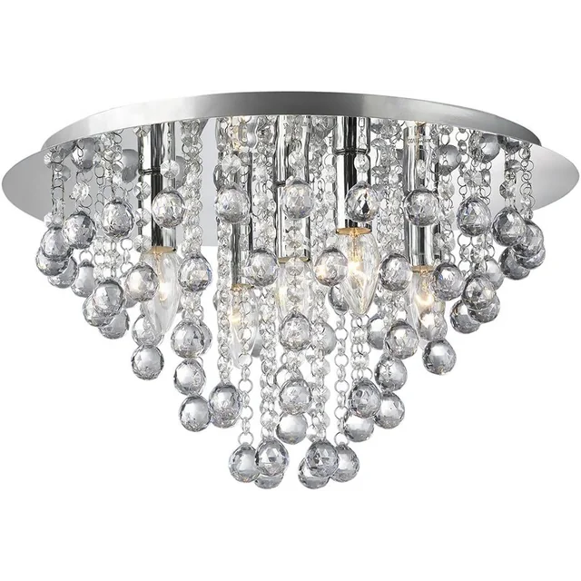 Krystal Loftslampe Plafon APP514-5C Cristal