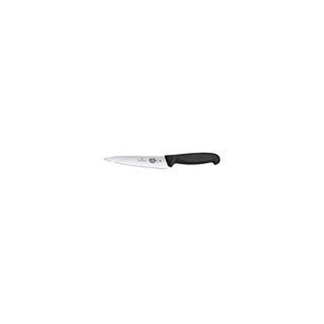 Kuhinjski nož Victorinox Fibrox, široko rezilo, 15 cm, črn
