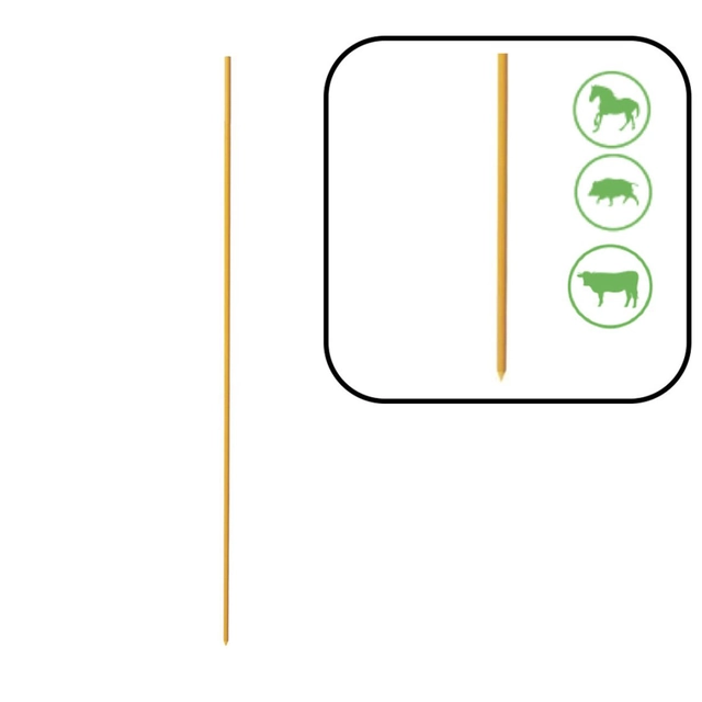 Kůl (dřevěný) Pastormatický plot Ø 12 mm 120 cm 50 Ks.