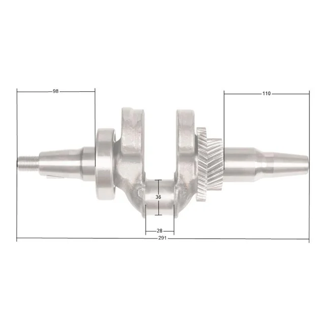 Kurbelwelle Loncin LC8000(D)-AS LC190F ORIGINALTEIL 130290104-0001