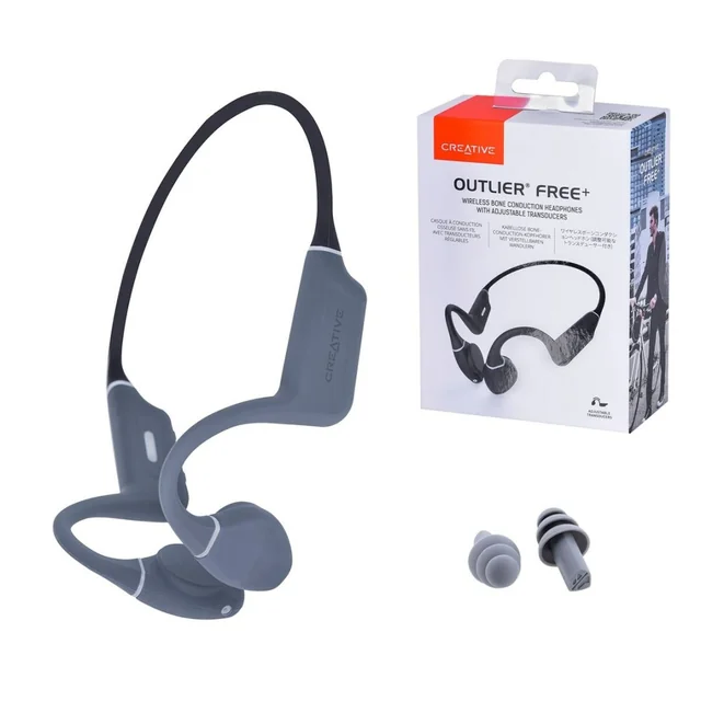 Kūrybinės technologijos sportinės Bluetooth ausinės juodos