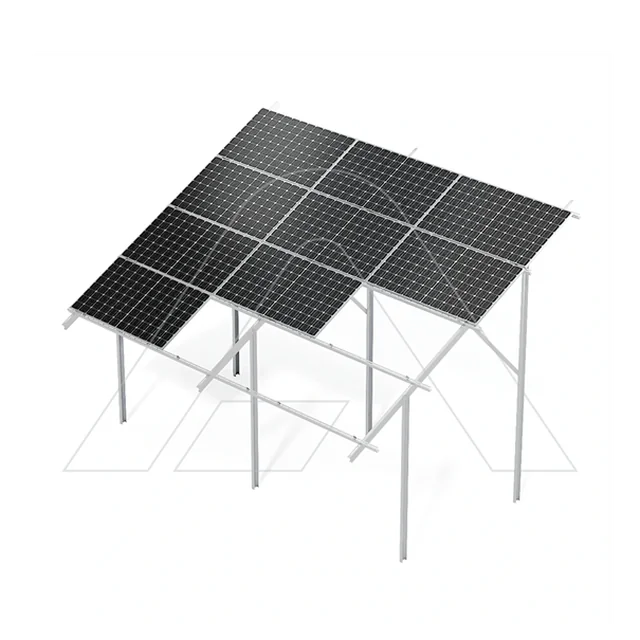 KWH-0004 Fritstående underlagsstruktur 4x4 HORISONTALT arrangement