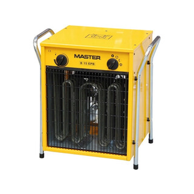 Κύριος B15EPB ηλεκτρικός θερμικός ανεμιστήρας αέρα 400 V | Ισχύς θέρμανσης 7500 W/15000 W | 28,3 m³/λεπτό