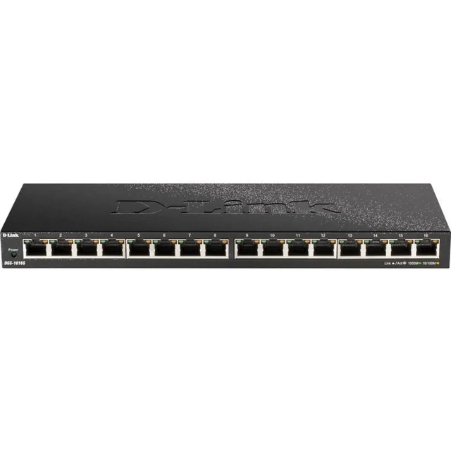 Kytke 16 portteja 32 Gbps 8000 MAC D-Link - DGS-1016S