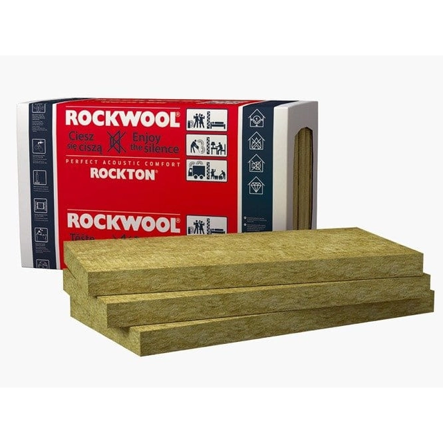 Lã mineral Rockwool ROCKTON SUPER 6.10 m2 100x61x6 cm λ = 0,035 W/mK