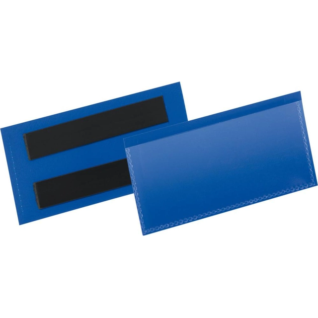 label pocket B100xH38 mm blue, magnetic PU 50 Piece