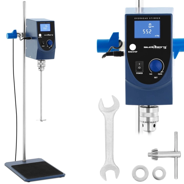 Laboratoriemekanisk omrörare, timer 2500 rpm./min