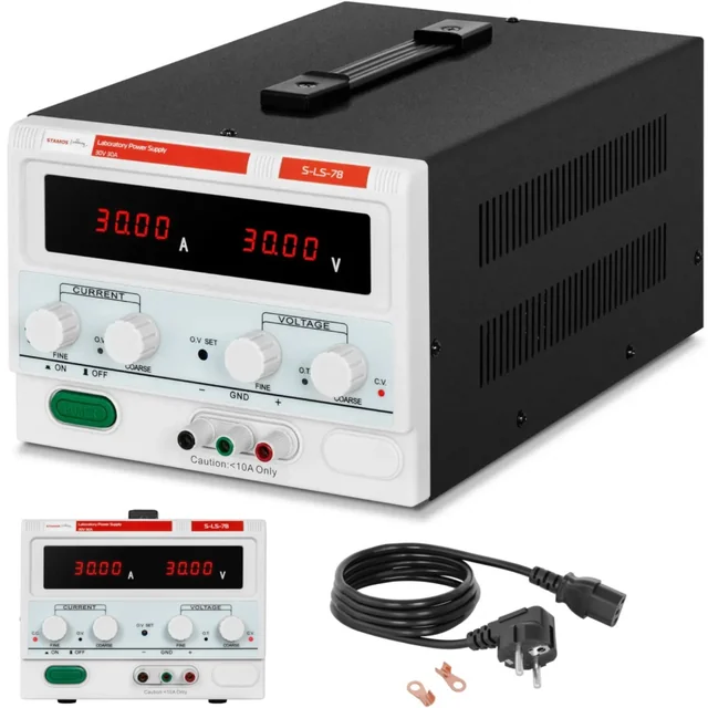 Laboratorieservice strømforsyning 0-30 V 0-30 A DC 900 W