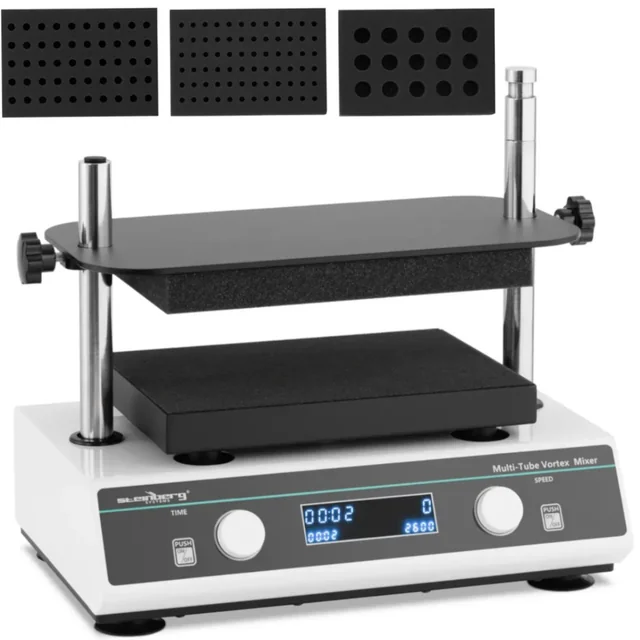 Laboratoriumvortex LCD-schudapparaat 500 - 3000 rev./min 100 W