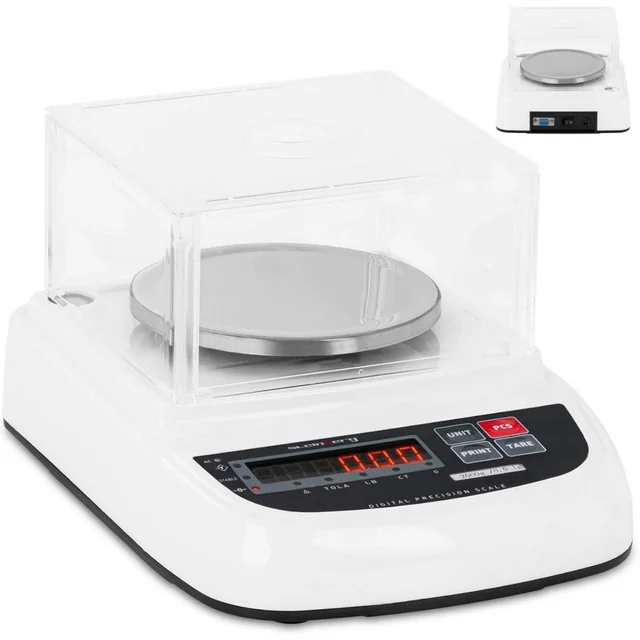 Laboratory analytical balance with LCD cover 2000 g / 0.01 g