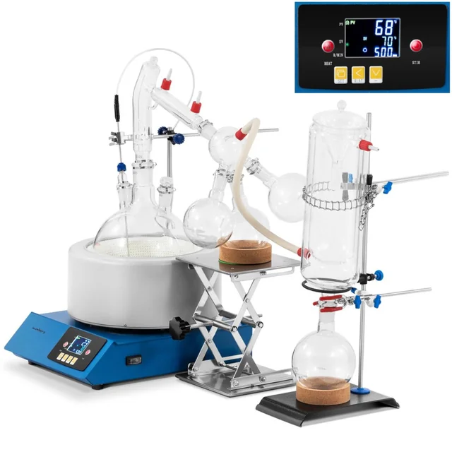 Laboratory distiller for short path separation 5 l 1800 rev./min 1100 W