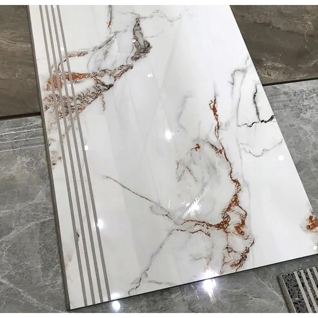 Ladrilhos de escada 100x30 GLOSS MARBLE arredondados