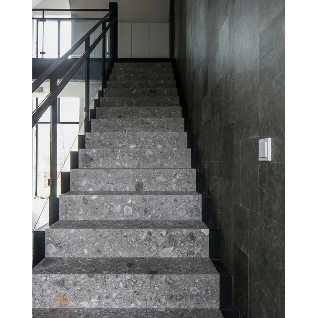 Ladrilhos de escada LASTRYKO TERAZZO como concreto, grés 100x30 ANTI-SLIP