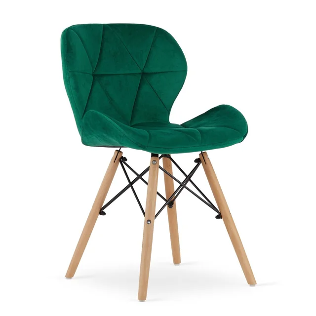 LAGO Velvet chair - green x 1