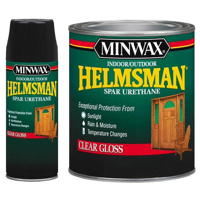 Lakier do drewna na zewnątrz Minwax® Helmsman® Spar Urethane 0,473 L SATYNOWY