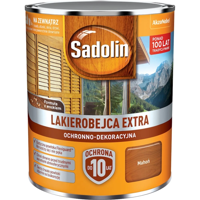 Lakierobejca do drewna  Sadolin Extra mahoń 0,75L