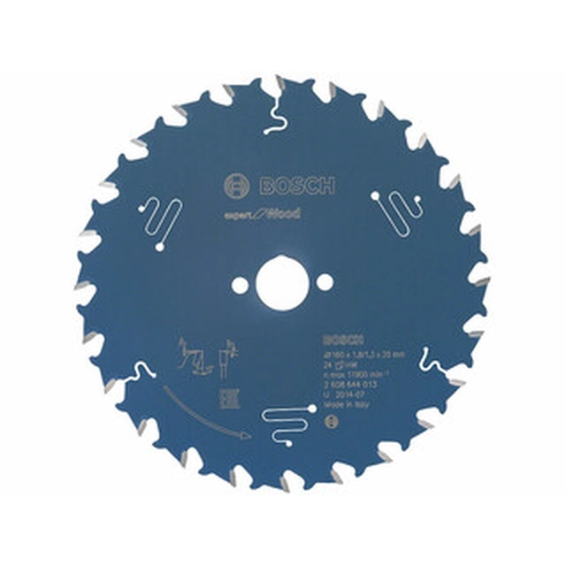 Lama per sega circolare Bosch 160 x 20 mm | numero di denti: 24 db | larghezza di taglio: 1,8 mm