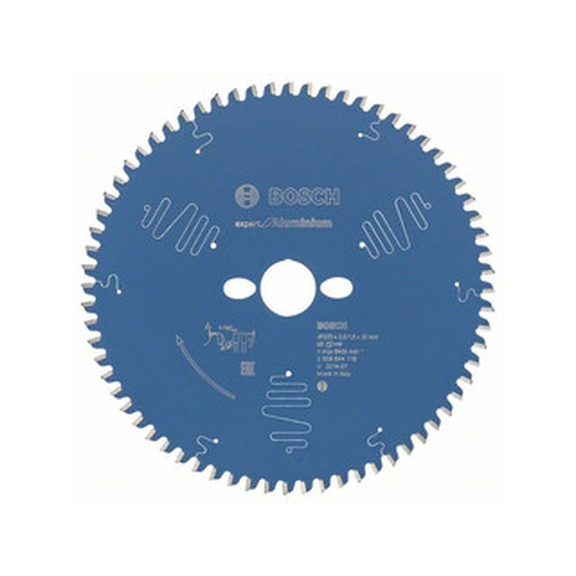 Lama per sega circolare Bosch 225 x 30 mm | numero di denti: 68 db | larghezza di taglio: 2,6 mm