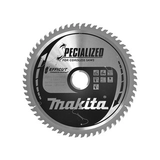 Lama per sega circolare Makita 216 x 30 mm | numero di denti: 60 db | larghezza di taglio: 2 mm