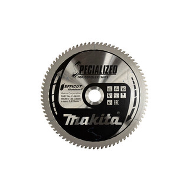 Lama per sega circolare Makita 260 x 30 mm | numero di denti: 81 db | larghezza di taglio: 1,85 mm