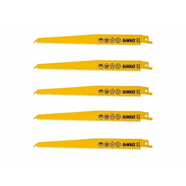 Lame de scie à métaux DeWalt pour métal 228 mm 5 pc