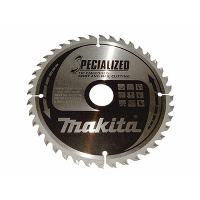 Lame de scie circulaire Makita 185 x 30 mm | nombre de dents : 40 db | largeur de coupe : 2 mm