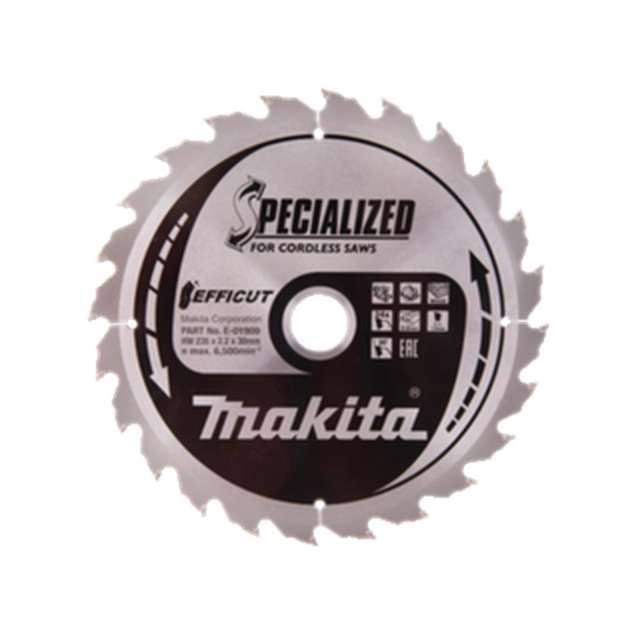 Lame de scie circulaire Makita 230 x 30 mm | nombre de dents : 24 db | largeur de coupe : 2,2 mm