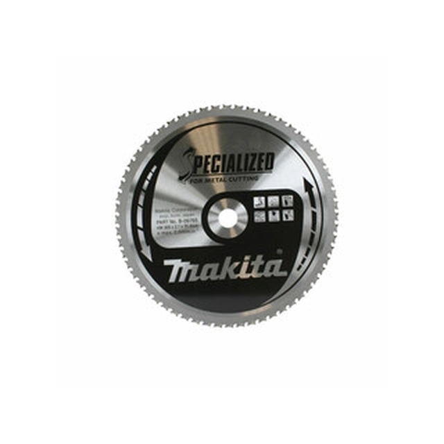 Lame de scie circulaire Makita pour acier - inox Nombre de dents : 60 pcs | 305 x 25,4 x 1,7 mm