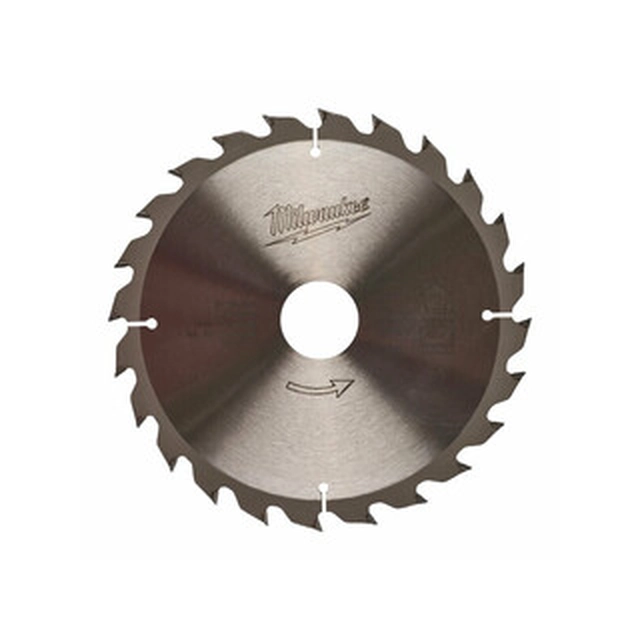 Lame de scie circulaire Milwaukee 165 x 30 mm | nombre de dents : 24 db | largeur de coupe : 1,8 mm