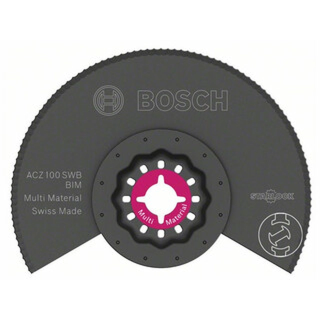Lâmina de serra de segmento Bosch Starlock para multimáquinas oscilantes ACZ 100 SWB BIM