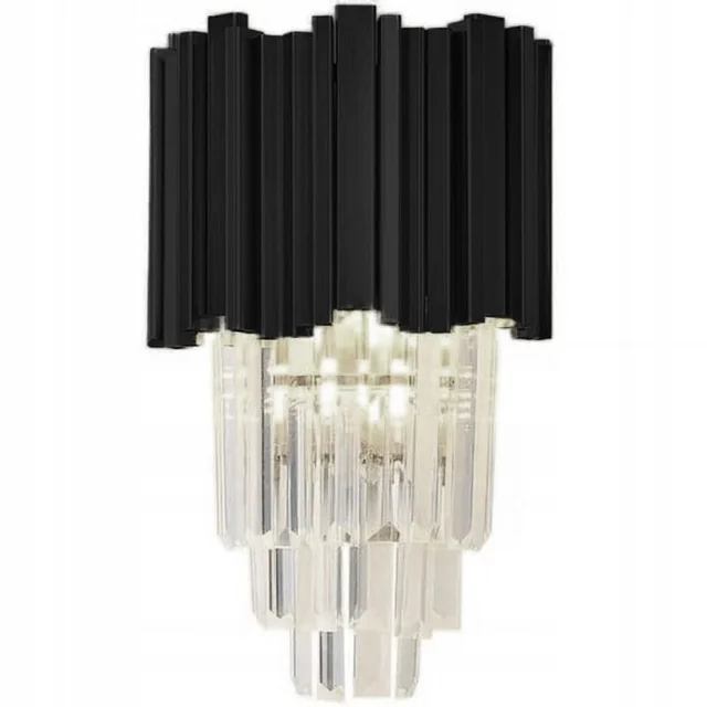 Lampă de perete din cristal 312357 Negru