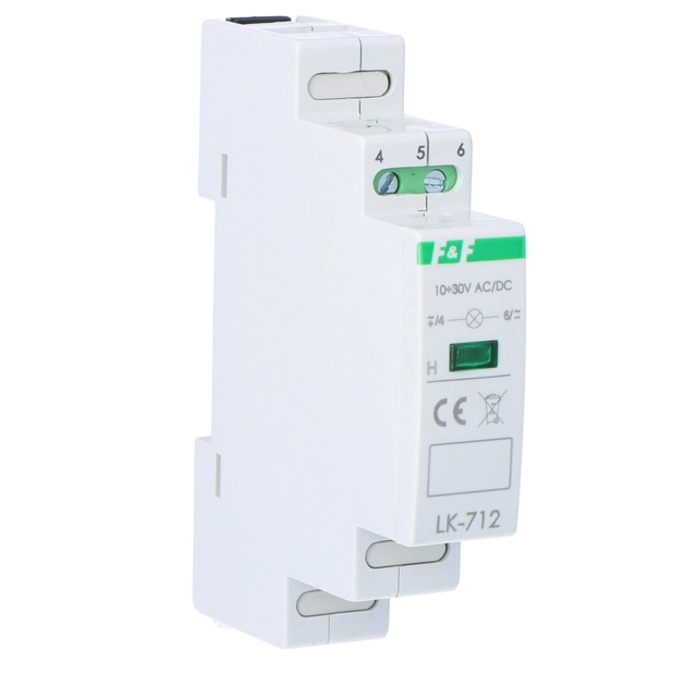 Lampă de semnalizare LK-712 g 1xLED verde,Un=10÷30V AC DC