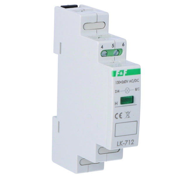 Lampă de semnalizare LK-712 g 1xLED verde,Un=130÷260V AC DC