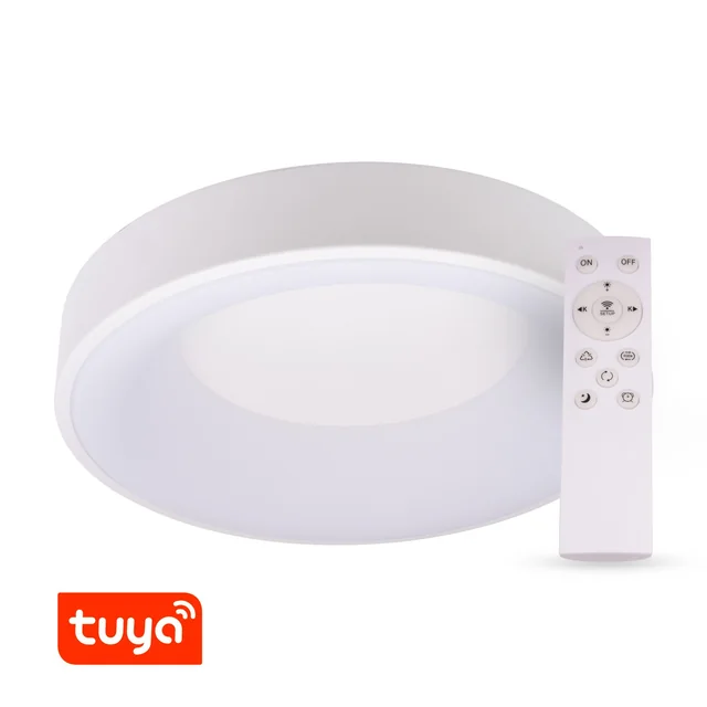 Λάμπα LED T-LED SMART Tuya ZULU 60W CCT στρογγυλό λευκό Παραλλαγή: SMART Tuya λάμπα LED ZULU 60W CCT στρογγυλό λευκό