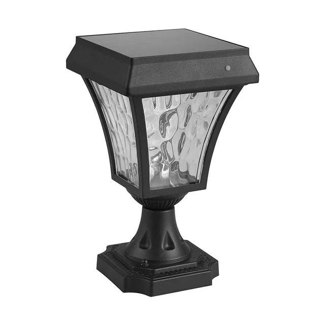 Lampa solarna stojąca - 2W - 110 Lumeny - 3IN1 - Matowa czerń - IP65