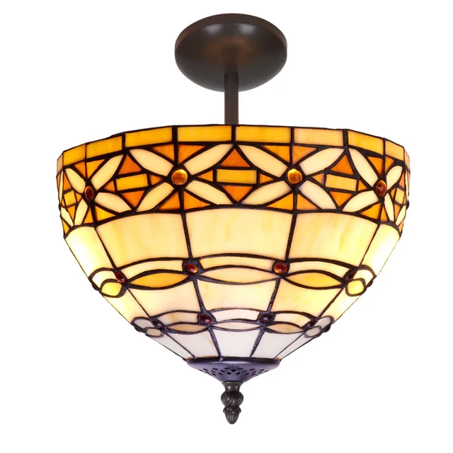 Lampa Sufitowa Viro Marfíl Kość słoniowa Żelazo 60 W 30 x 45 x 30 cm