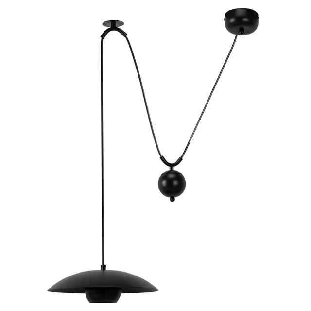 LAMPA SUFITOWA WISZĄCA APP1450-1CP Czarna