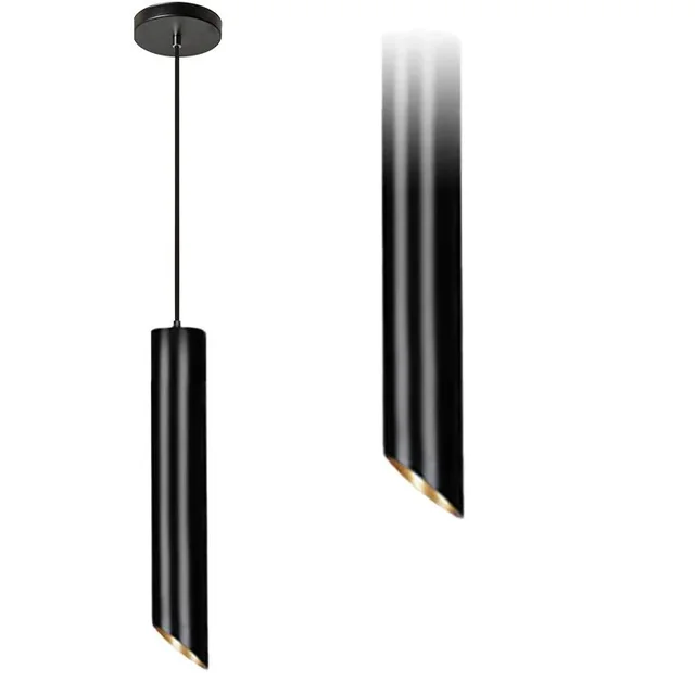 LAMPA SUFITOWA WISZĄCA NOWOCZESNA  20 CM APP573-1CP Czarna