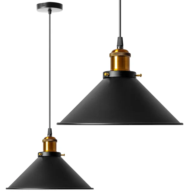 LAMPA SUFITOWA WISZĄCA PORTO BLACK APP016-1CP