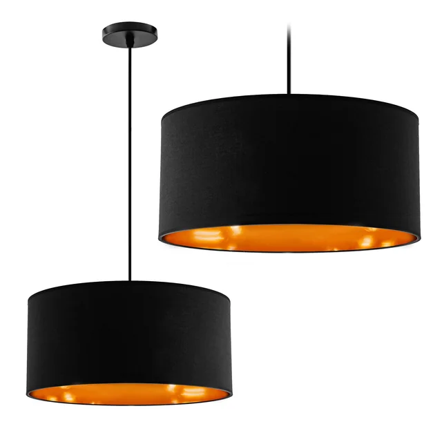 Lampa Wisząca  40cm APP620-1CP Czarna