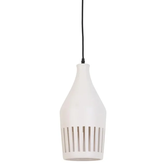 Lampada a sospensione Twinkle, ceramica, bianco