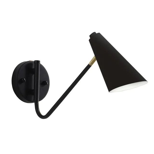 LAMPADA DA PARETE, LAMPADA DA PARETE APP1139-1W Nero e oro