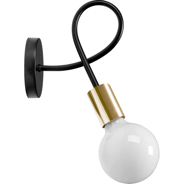 Lampada da parete Loft PARADISE in metallo APP516-1W Oro