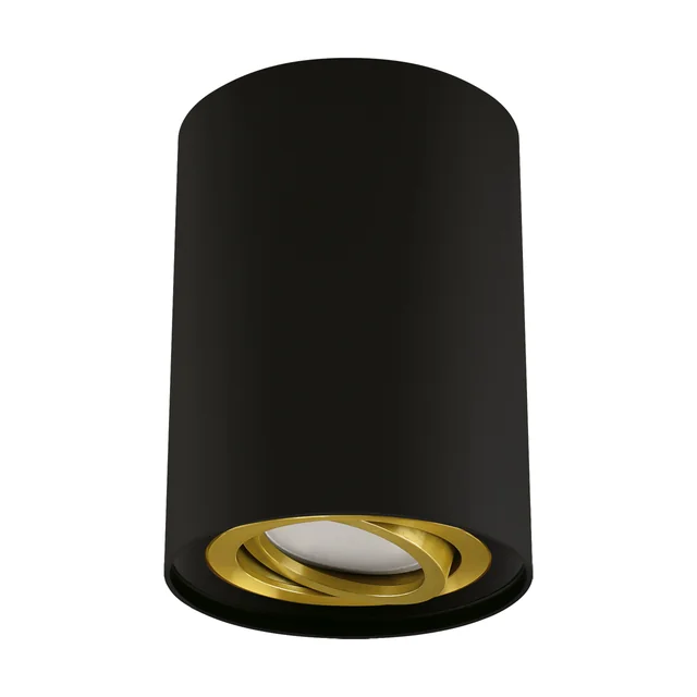 Lampada da soffitto con tubo HARY C GU10 NERO/ORO