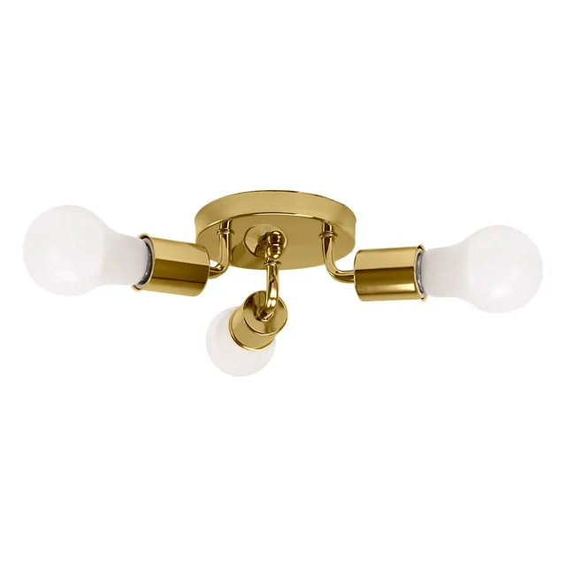 Lampada da soffitto tripla in metallo, APP704-3C Oro