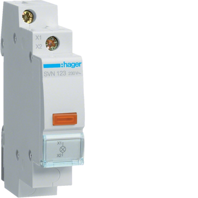 Lampada di segnalazione Hager 230V AC arancione - SVN123