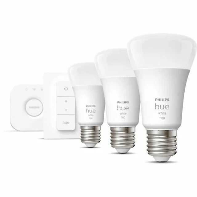 Lâmpada LED Philips Starter Kit E27 9,5 W Branca F (3 Pcs)