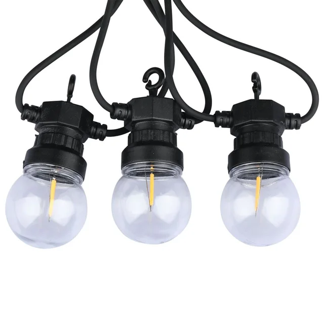 Lâmpadas LED para luzes de corda - Vidro - IP44 - 0.4W - 550 Lúmens - 3000K