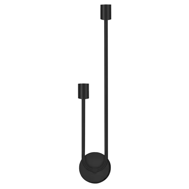 LÁMPARA DE PARED, LÁMPARA DE PARED APP1147-2W negro