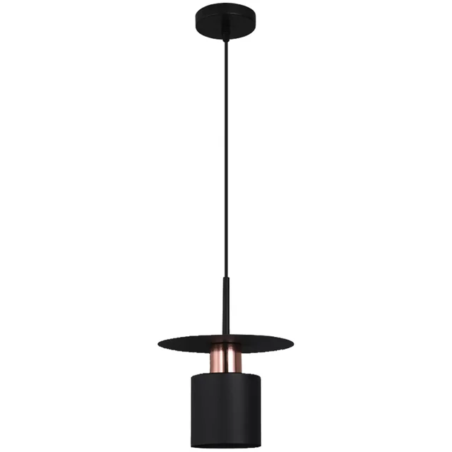 Lampe à Suspension APP1145-1CP Noir Or Rose